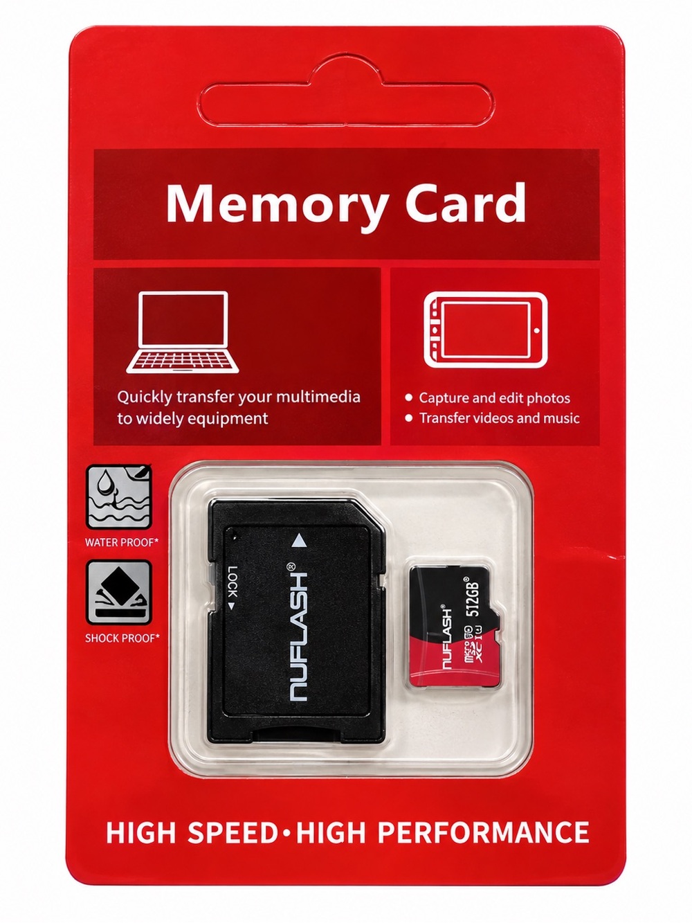 Target Red and Black High-Speed 512gb Memory Card